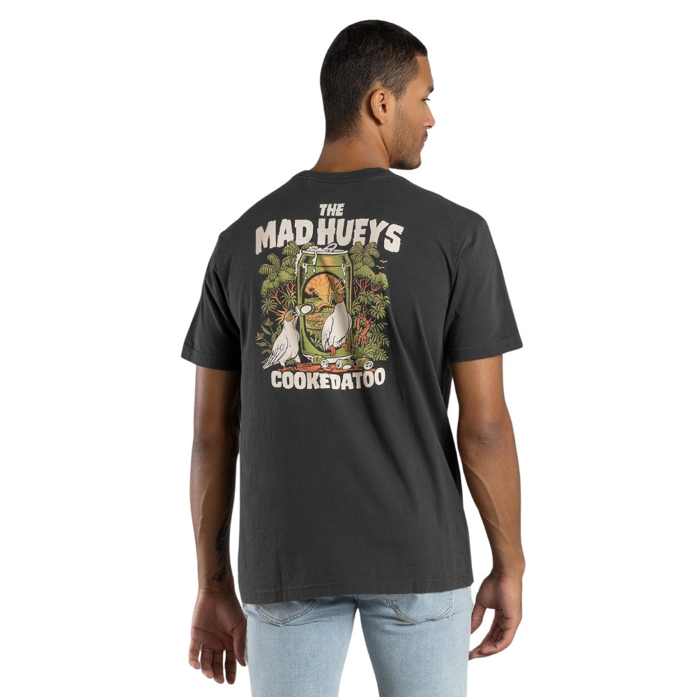 THE MAD HUEYS COOKEDATOO | SS TEE - VINTAGE BLACK
