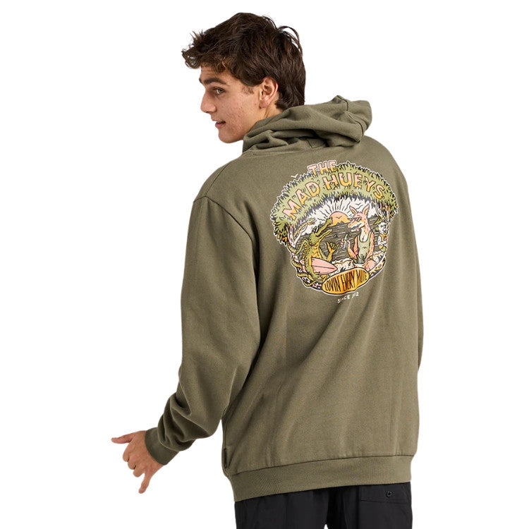 LOVIN EVERY MINUTE | HOODED PULLOVER - OLIVE
