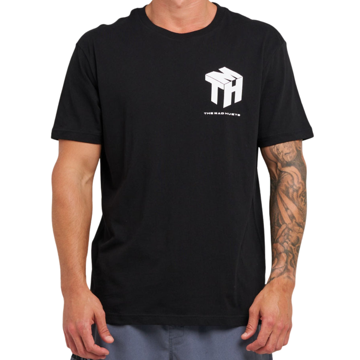 The Mad Hueys CUBE HUEYS | SS TEE - Black