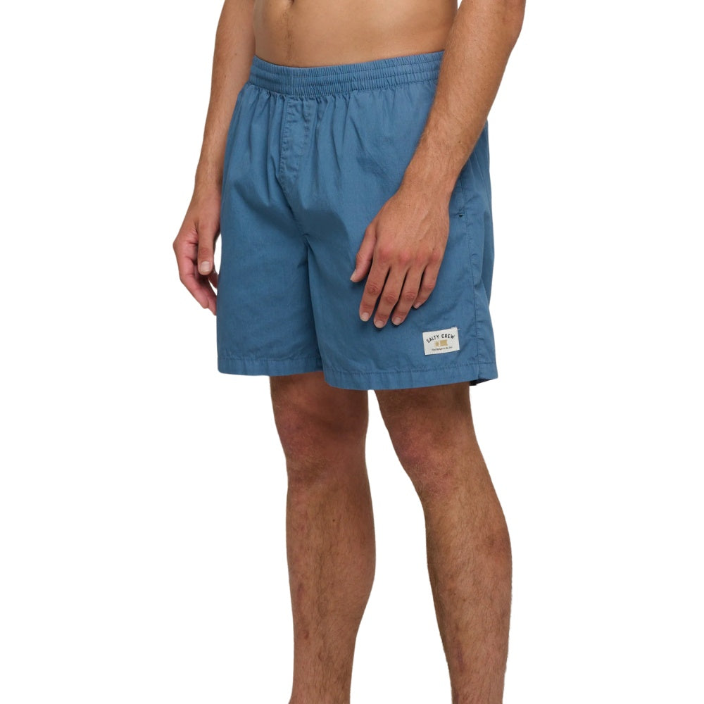 Salty Crew Nautical Beach Short Dark Slate
