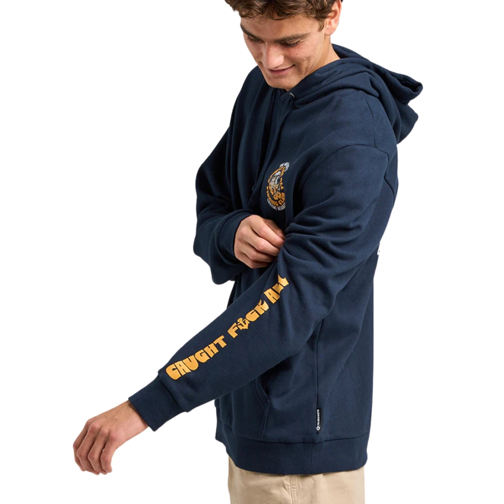 TROPIC CAUGHT FK ALL | FISHING HOODED PULLOVER - NAVY