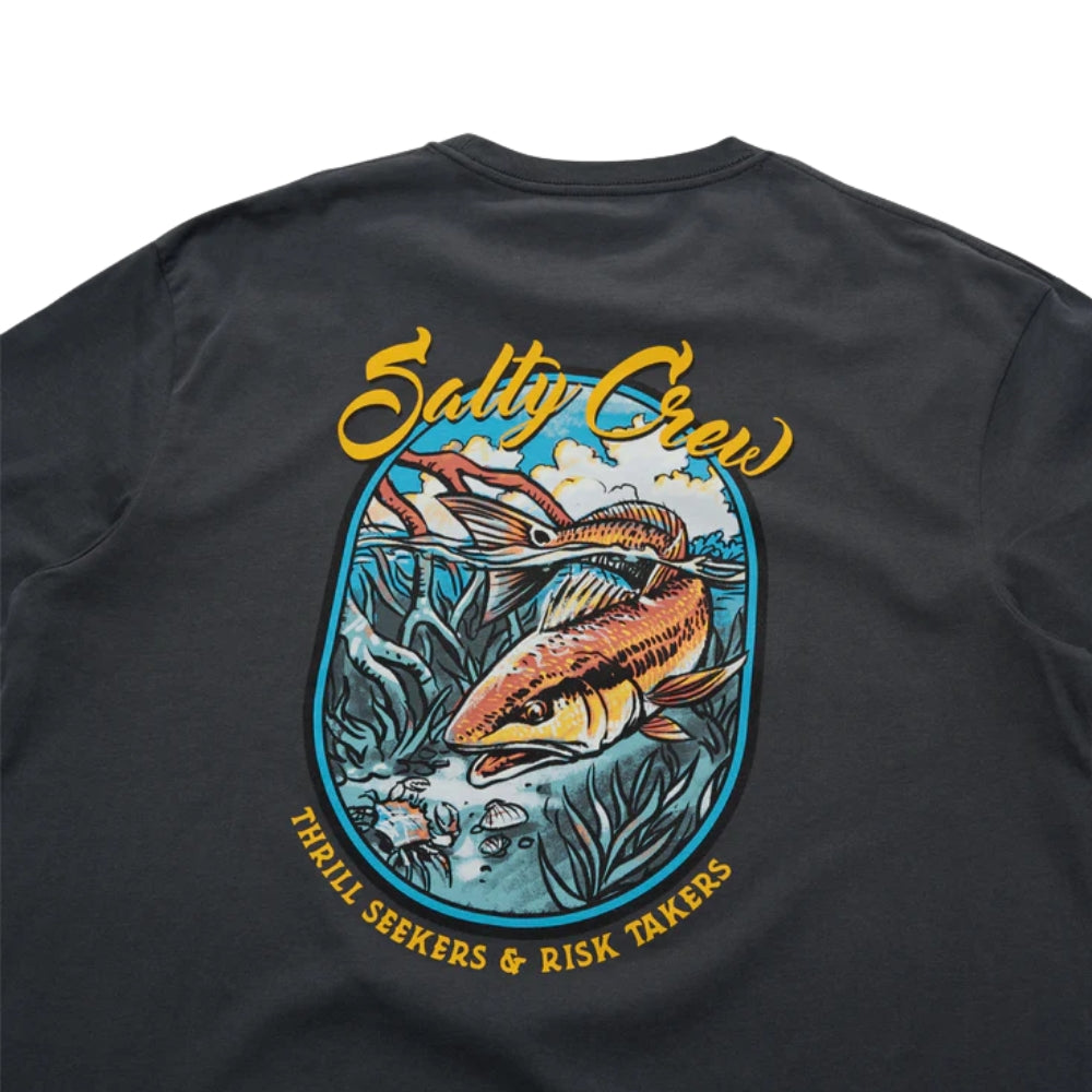 Salty Crew Red Fish Premium SS Tee Coal