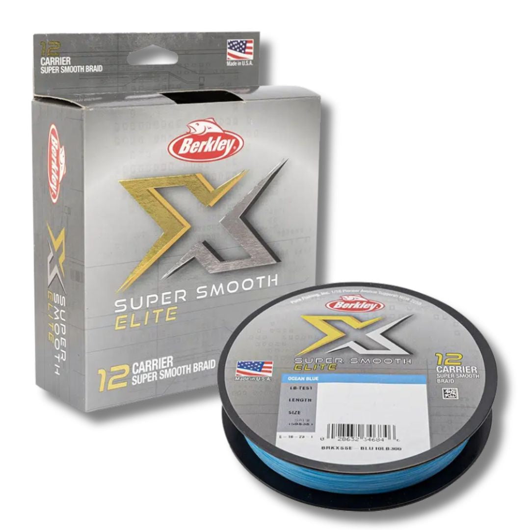 Berkley X Super Smooth Elite 12 Braided Line Ocean Blue