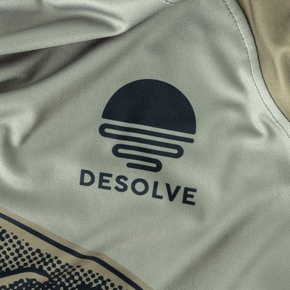 DESOLVE SOLAR DRY HOODIE TRUTTA NATURAL GREY/SHIFT GREEN