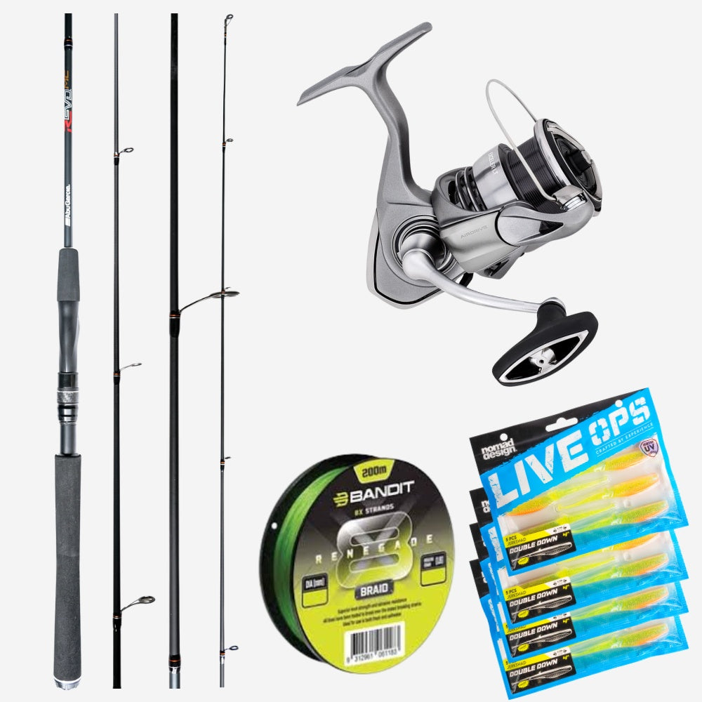 Daiwa Exceler LT 2500 / Abu Garcia Revo MC 702L 2-4kg Spinning Combo