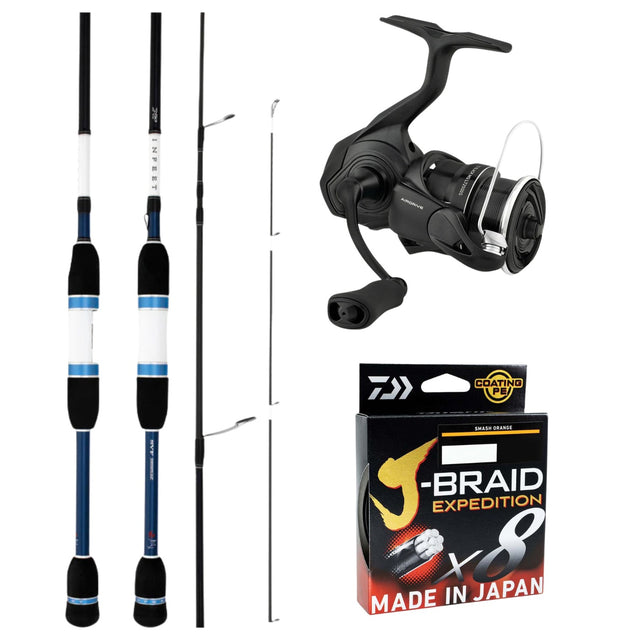Daiwa TD Black MQ 2500S / Infeet Z 702LRS 1-4kg Spinning Combo