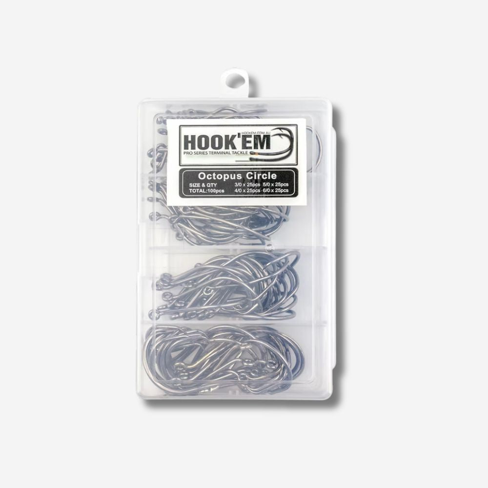 Hook'em Octopus Circle Hook Bulk Pack