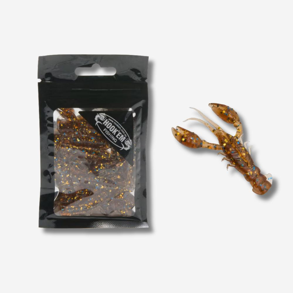 Hook'em Soft Plastic Yabbies - Natural Look