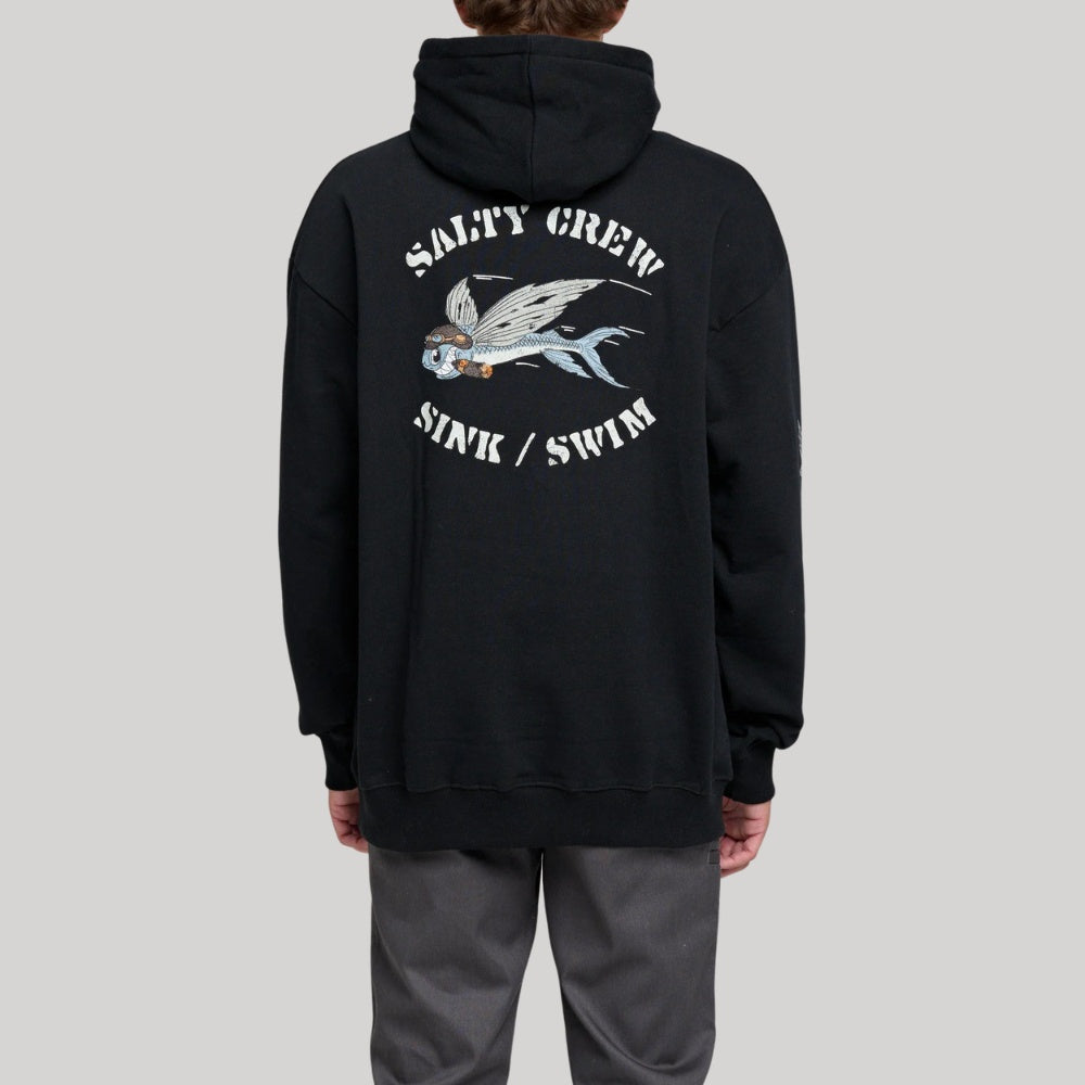 Salty Crew Kamikaze MW Hoodie Black
