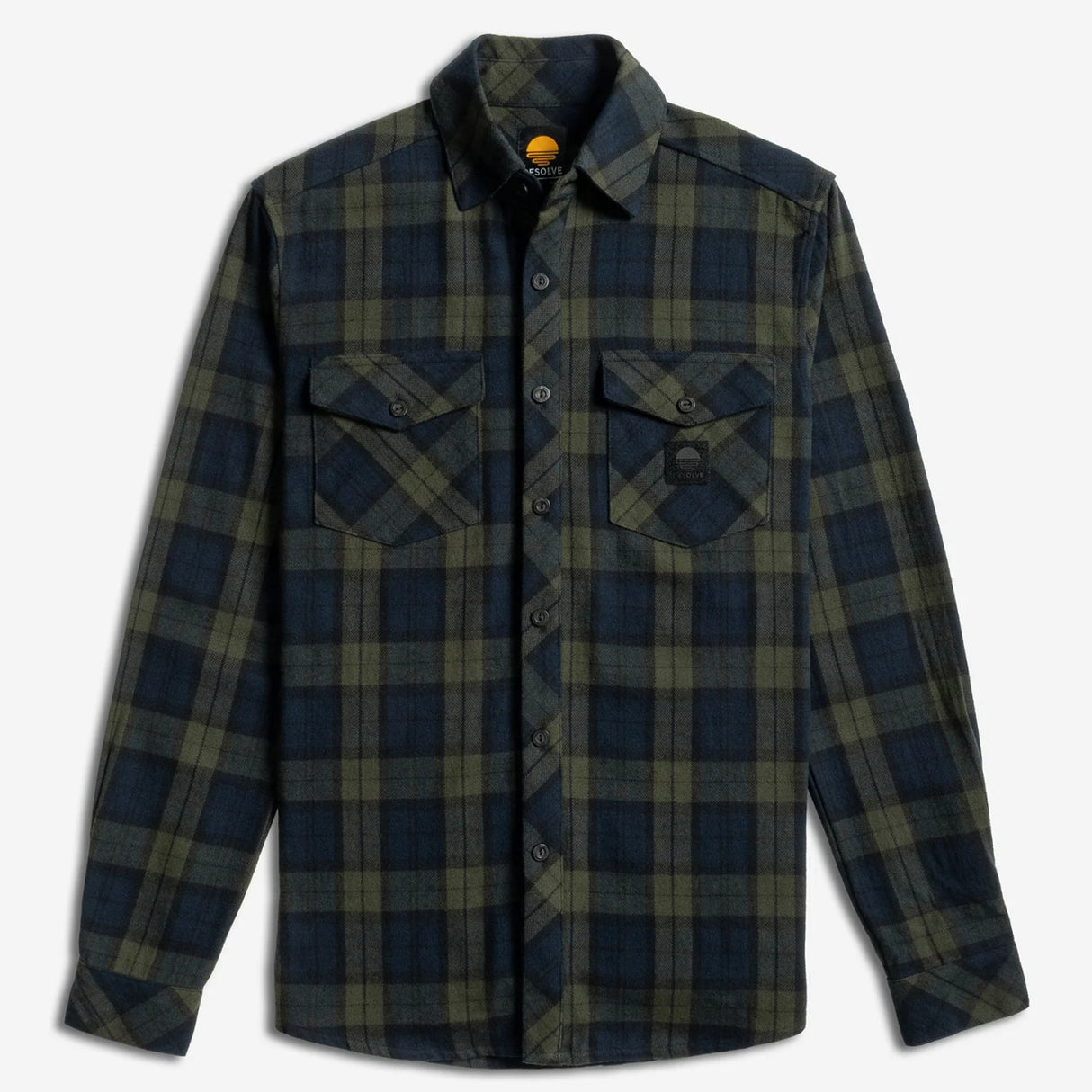 Desolve Plaidfish Shirt Navy/Green