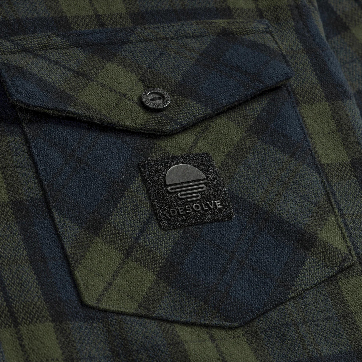 Desolve Plaidfish Shirt Navy/Green