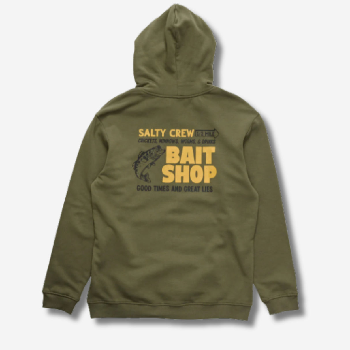 SALTY CREW Bait Shop Hoodie Dusty Olive