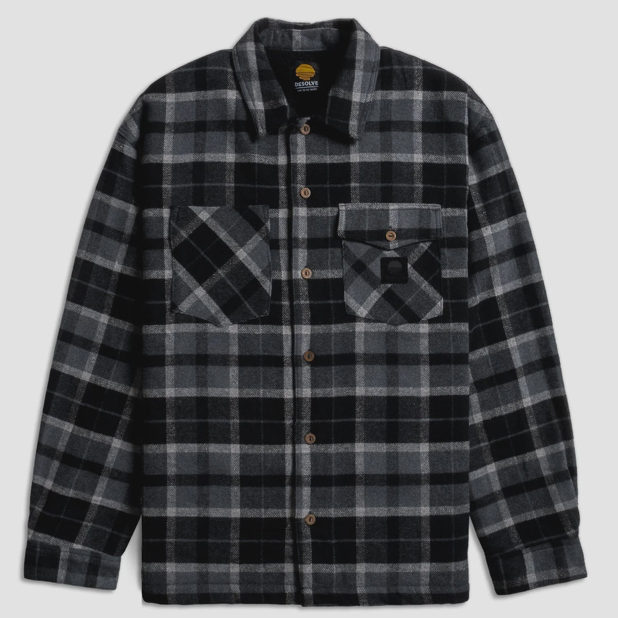 Desolve Sawyer Shacket Black/Charcoal