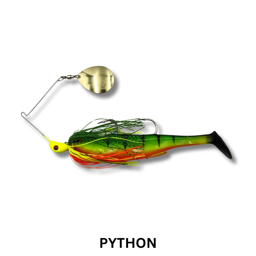 Spinwright Lures Beast Series - 1oz Single Colorado / 7" Irukandji Spinnerbait