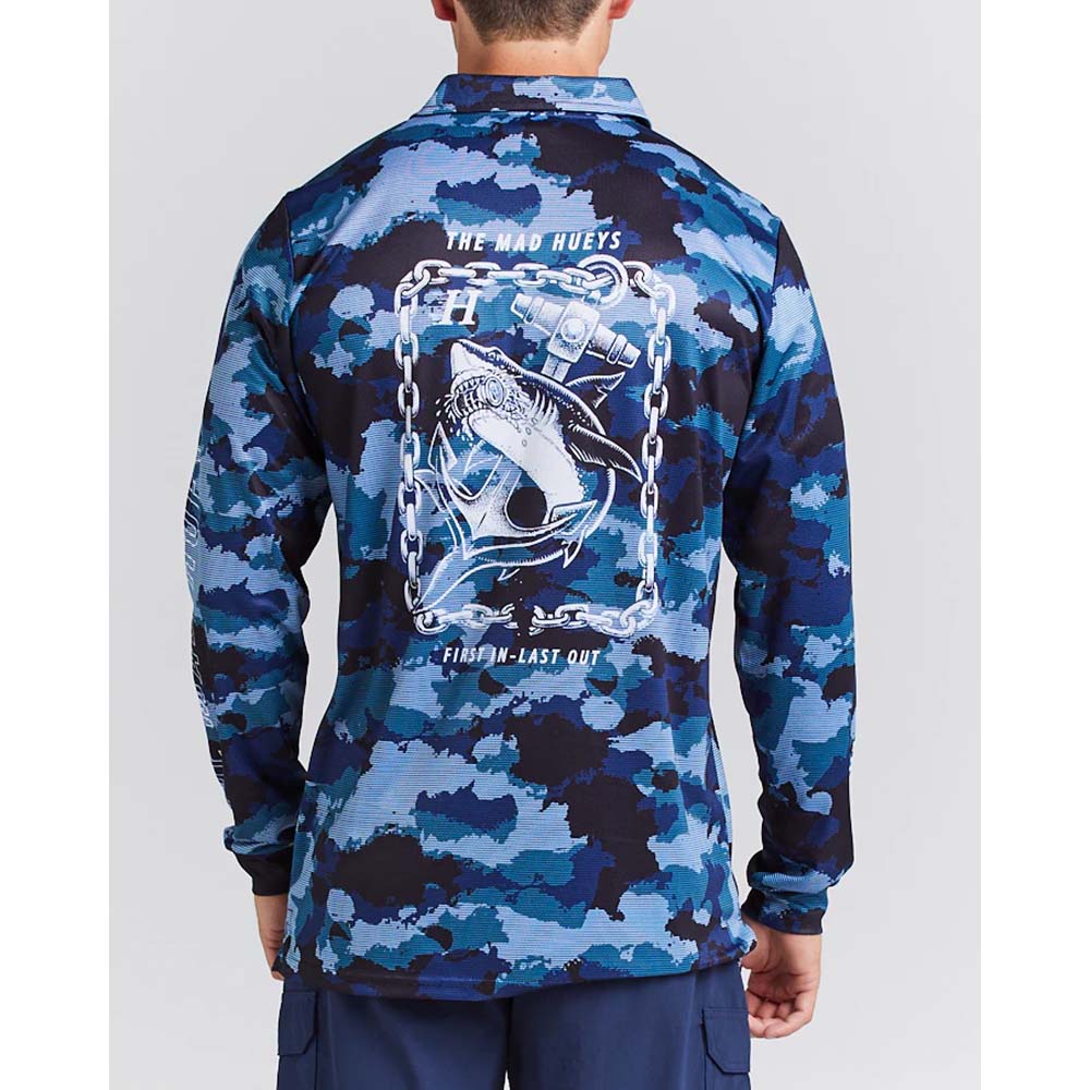 ANCHOR SHARK FISHING JERSEY - SLATE