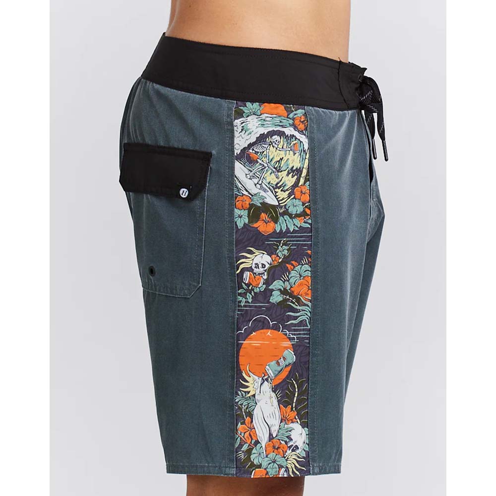 LOOSE IN PARADISE BOARDSHORT 18" - CHARCOAL