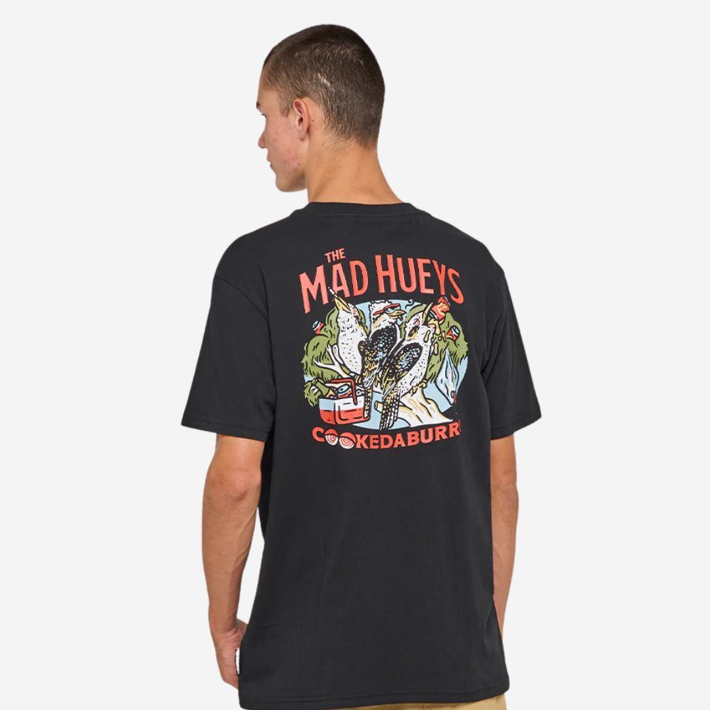 The Mad Hueys Cookedaburra Trio | SS Tee - Black