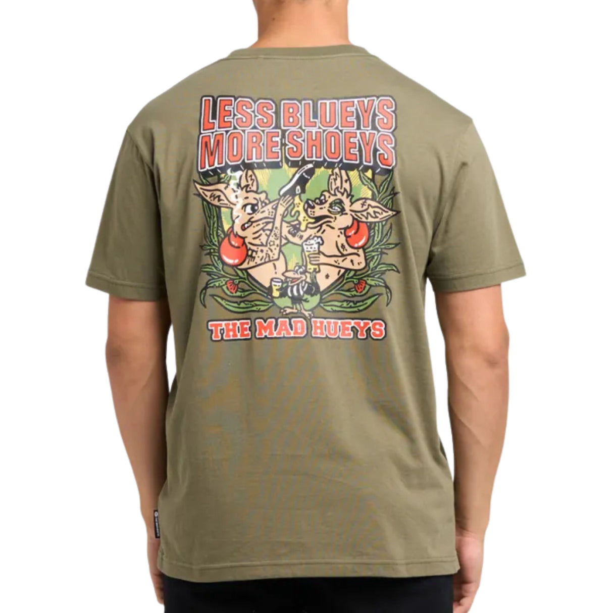 The Mad Hueys Less Blueys | SS Tee - Olive