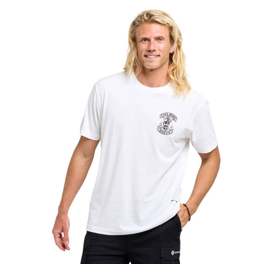The Mad Hueys Sailor Anchor Short Sleeve Tee White