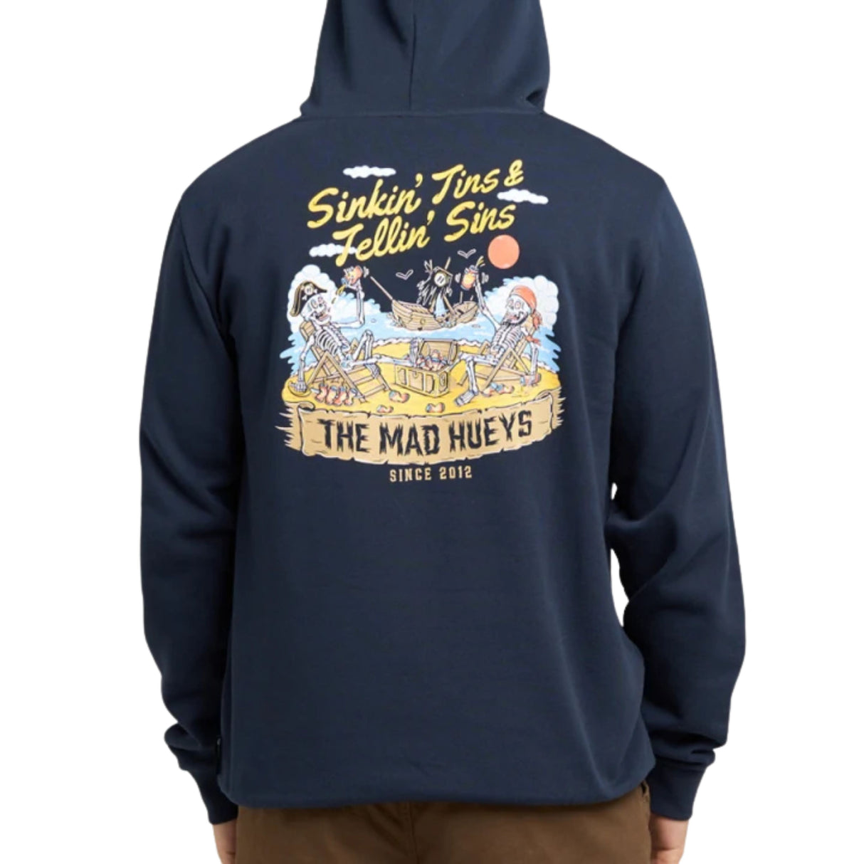 The Mad Hueys Sinkin Tins | Hooded Pullover - Navy