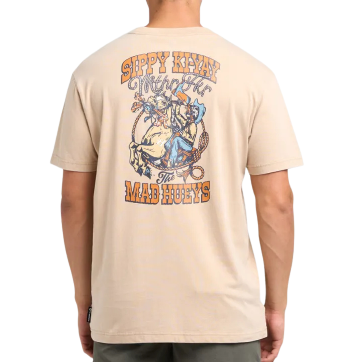 The Mad Hueys Sippy Ki-Yay | SS Tee - Washed Latte