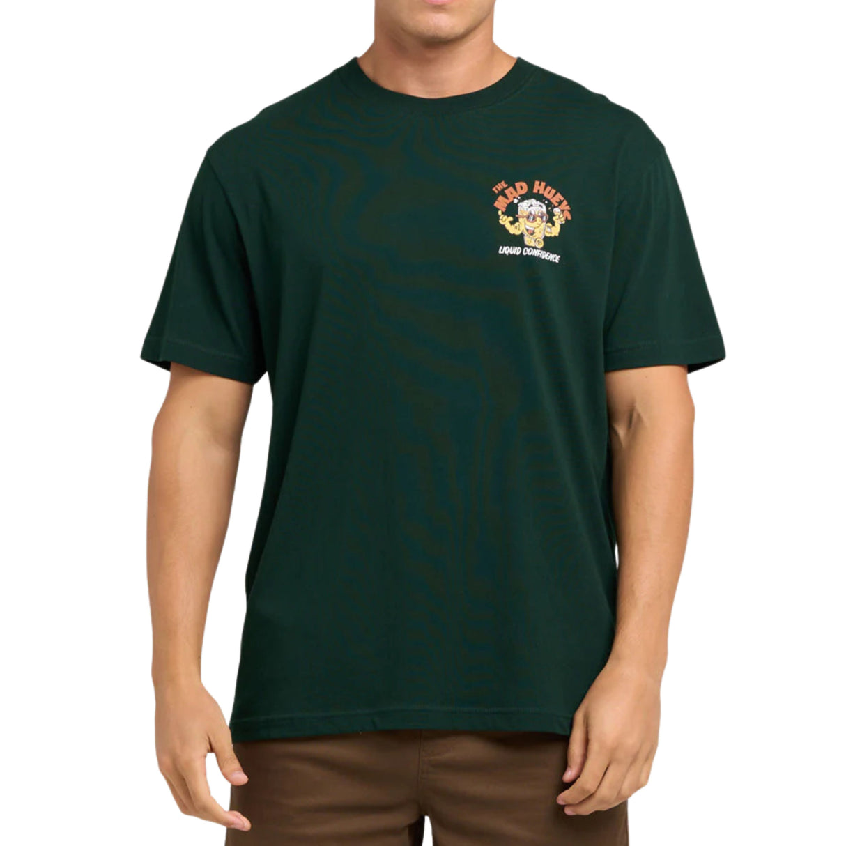 The Mad Hueys Liquid Confidence| SS Tee - Pine Green