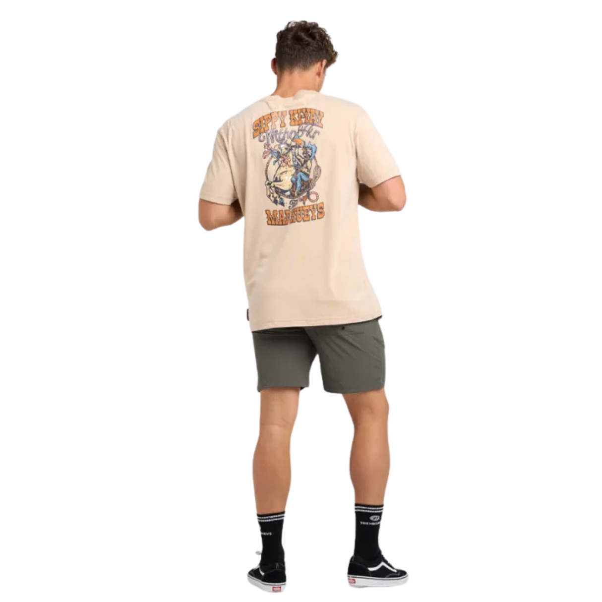 The Mad Hueys Sippy Ki-Yay | SS Tee - Washed Latte