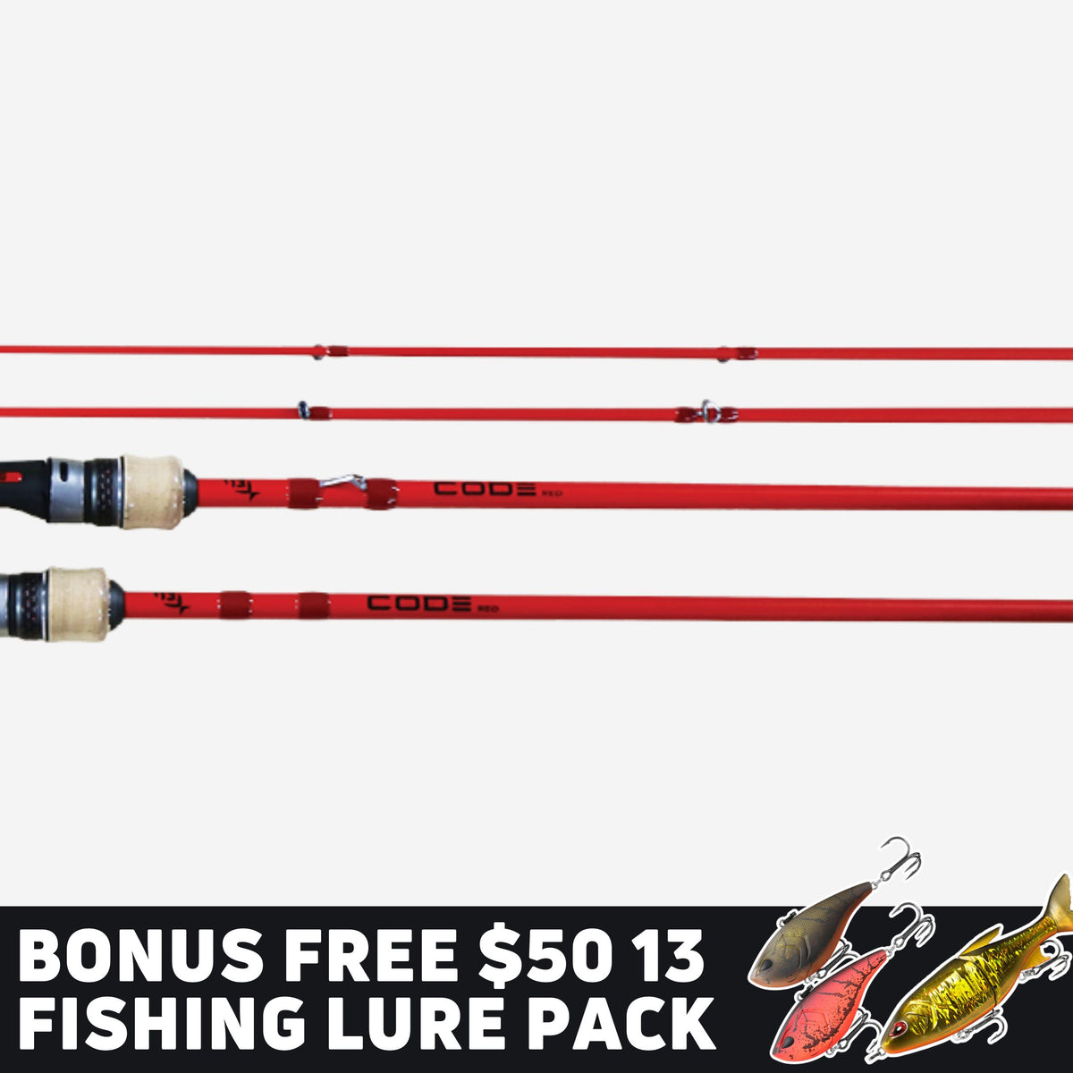 Code Red Rods 13 Fishing Code Red Spinning Rods – McCredden's Outdoors