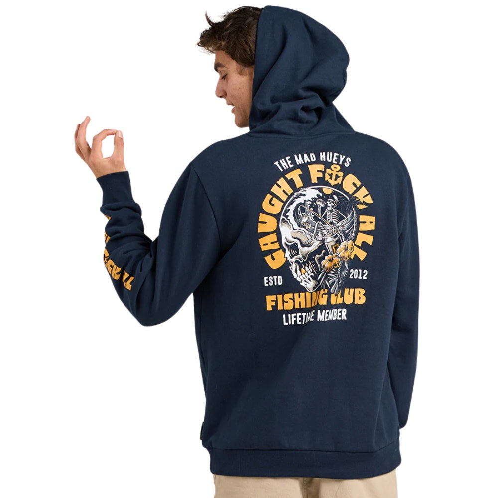 TROPIC CAUGHT FK ALL | FISHING HOODED PULLOVER - NAVY