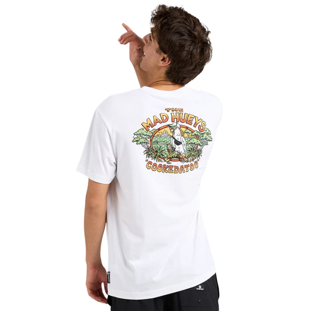 THE MAD HUEYS COOKEDATOO | SS TEE - WHITE