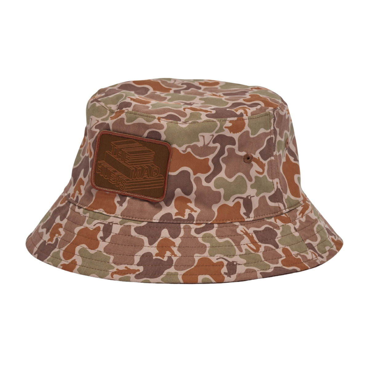 The Mad Hueys HUEYS LETTER | REVERSIBLE BUCKET HAT - Walnut