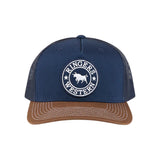 Ringers Western Signature Bull Trucker Cap - Navy /  Chocolate