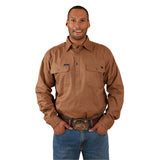 Ringers Western King River Half Button Work Shirt - Clay