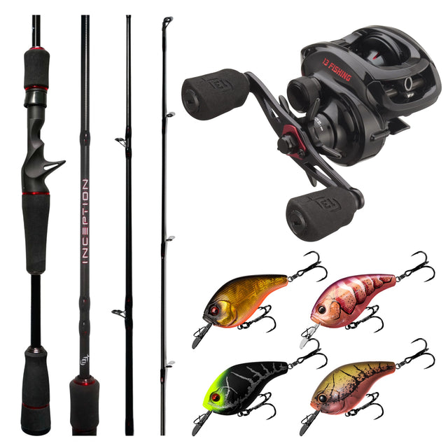 13 Fishing Inception G2P Right Hand / Inception 602M 4-8kg Baitcast Combo