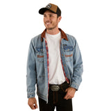 Ringers Western Bellbrae Mens Overshirt - Light  Wash Blue