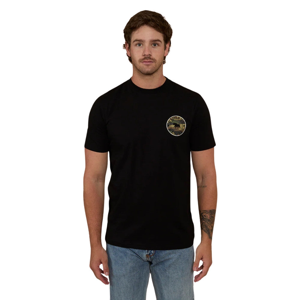 Ringers Western Signature Bull Mens Classic T-Shirt - Black/Camo