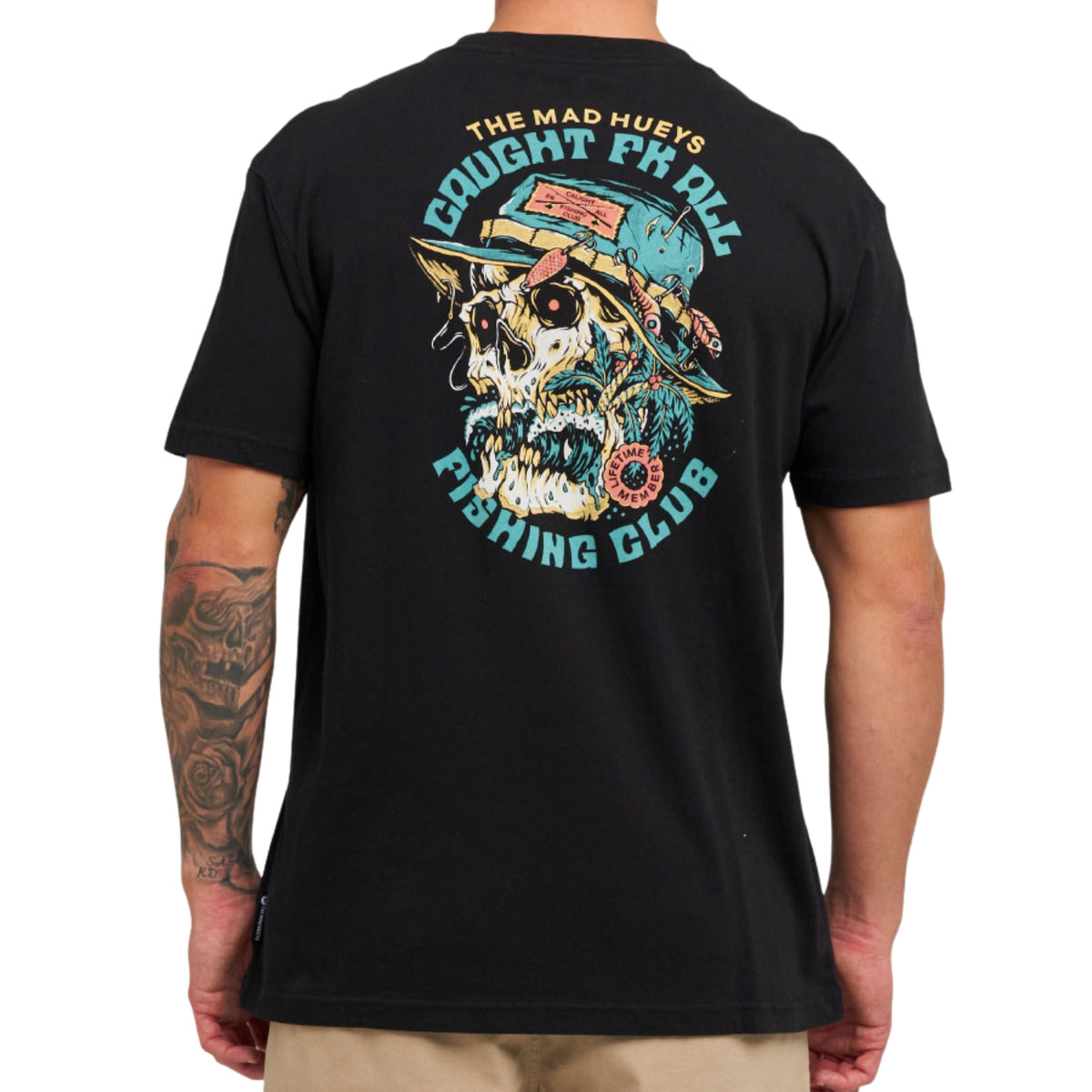 The Mad Hueys CAUGHT FK SKULL 2 | SS TEE - Black