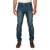 Ringers Western Burke Mens Tapered Leg Jeans - Mid Blue