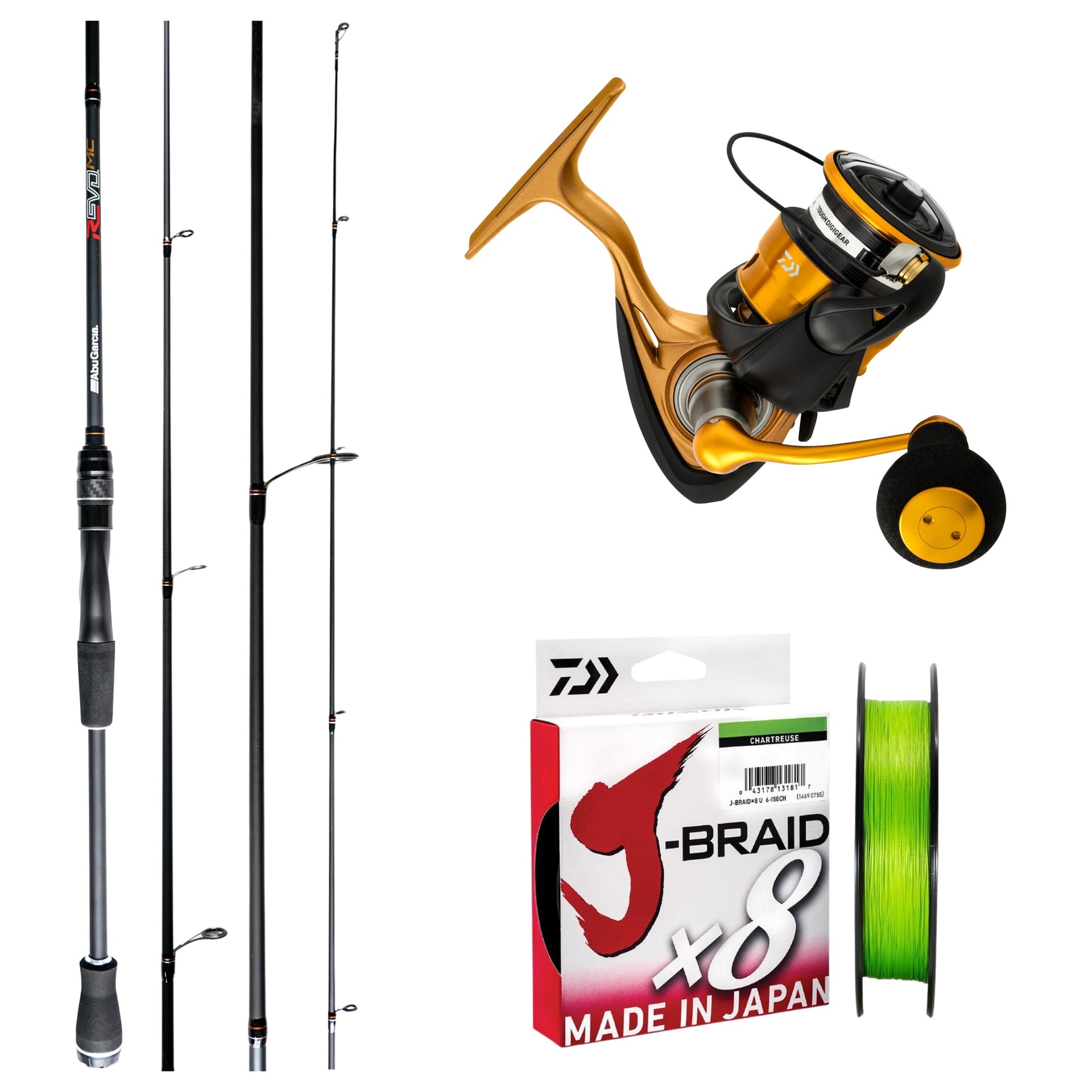 Daiwa Aird LT 2500 / Abu Garcia Revo MC 702L 2-4kg Spinning Combo – McCredden's Outdoors