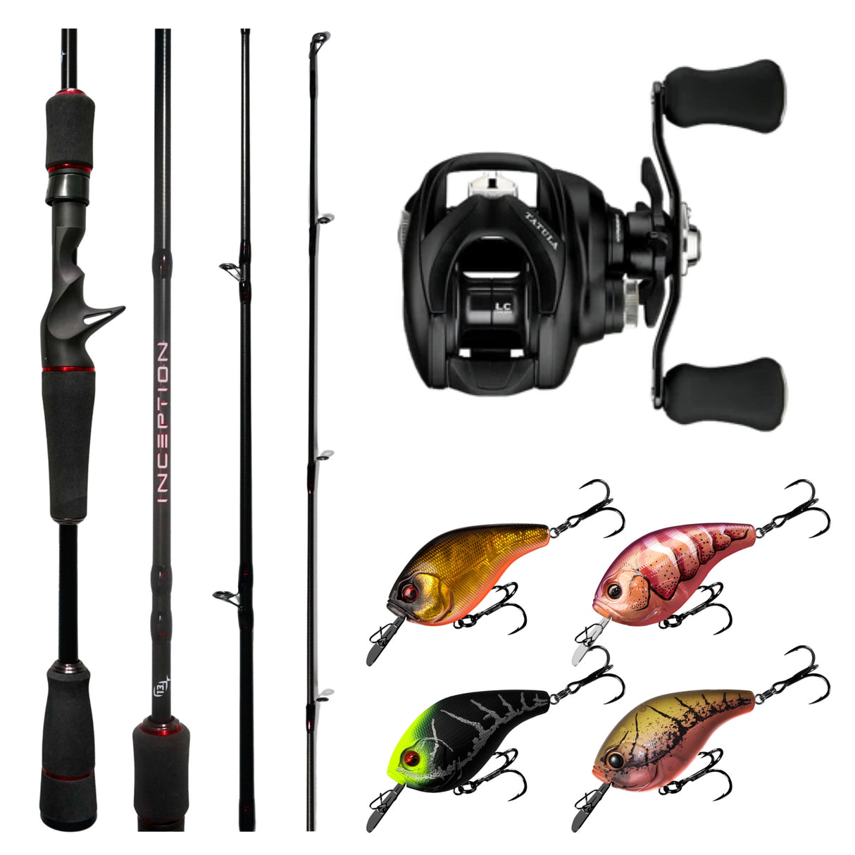 Daiwa Tatula 150 / 13 Fishing Inception 602M 4-8kg Baitcast Combo