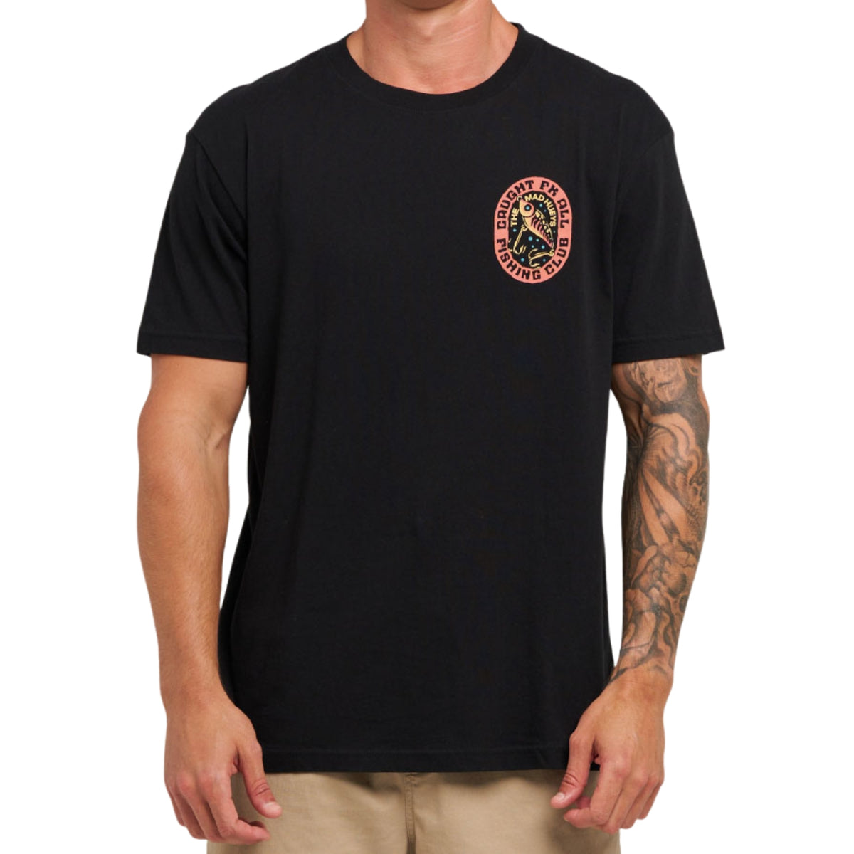 The Mad Hueys CAUGHT FK SKULL 2 | SS TEE - Black
