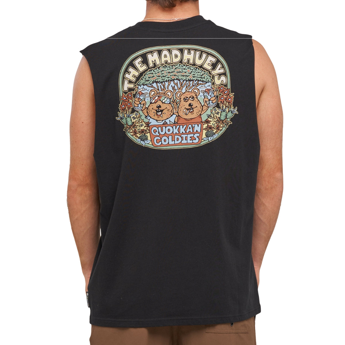 The Mad Hueys QUOKKAN COLDIES | MUSCLE - Black