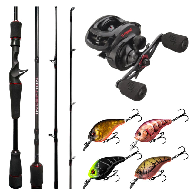 13 Fishing Inception G2P LEFT Hand / Inception 602M 4-8kg Baitcast Combo