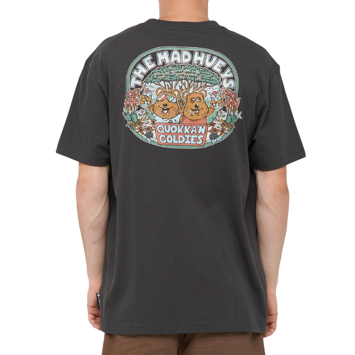 The Mad Hueys QUOKKAN COLDIES | SS TEE - Vintage Black