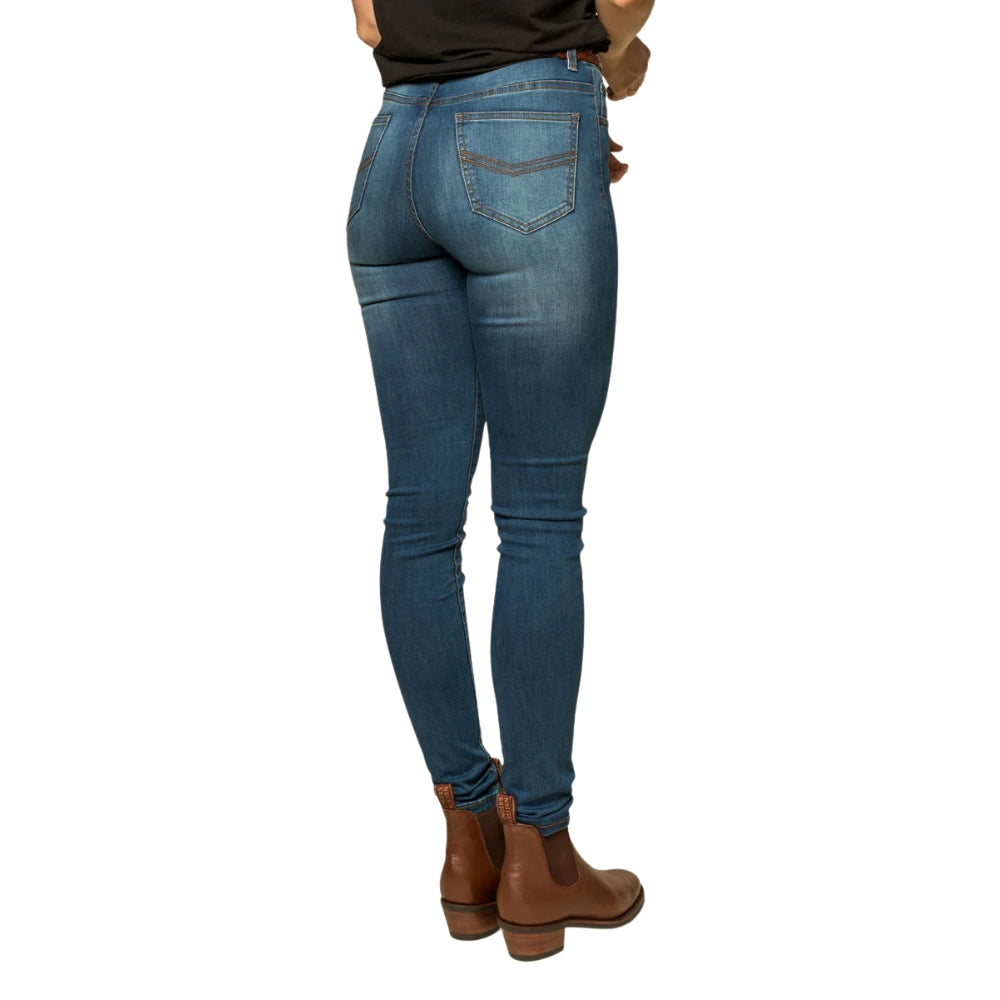 Ringers Western Sammy Womens High Rise Skinny Jeans - Vintage Blue Wash