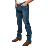 Ringers Western Mitchell Mens Straight Leg Jeans - Mid Blue
