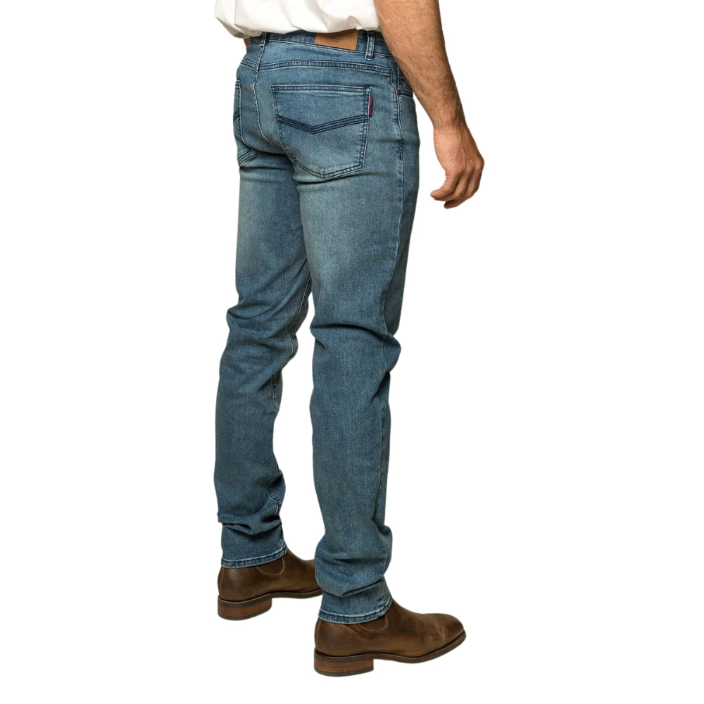 Ringers Western Burke Mens Tapered Leg Jeans - Light Blue