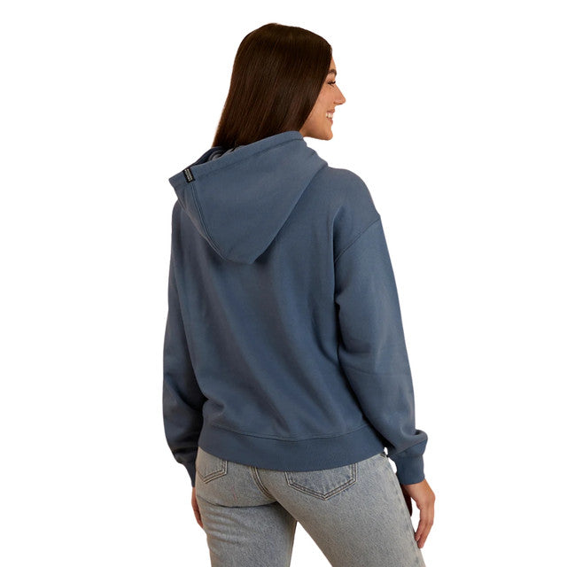 Ringers Western Middleton Womens  Australian Cotton Fleece - Yale Blue / White