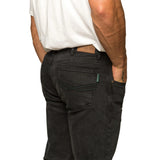 Ringers Western Muster Mens Slim Straight Fit Mid Rise Jeans - Black
