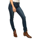 Ringers Western Victoria Womens Mid Rise Straight Leg Jeans - Classic Blue
